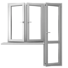 Балконный блок с дверью